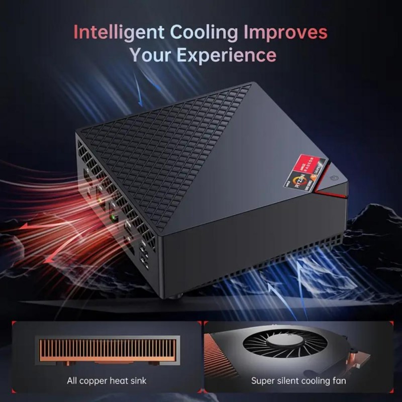 Acemagic Mini PC AMD Ryzen 7 5825U 16GB DDR4 512GB M.2 SSD PT6482681-ru