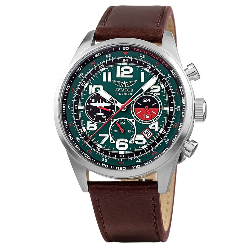 Aviator mens watch Tachymeter GA8828