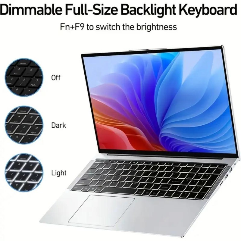 W&O Laptop 15.6 FHD 16GB DDR4 1TB SSD TJ1276376