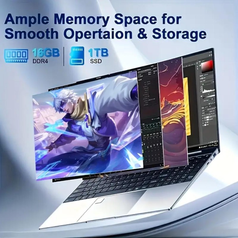 W&O Laptop 15.6 FHD 16GB DDR4 1TB SSD TJ1276376