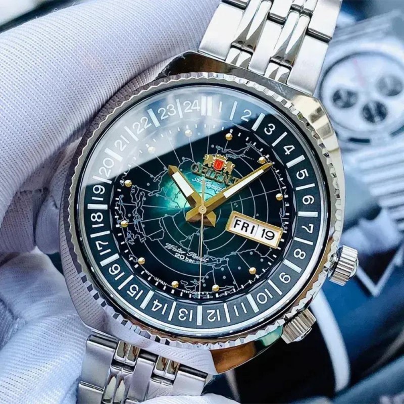 Orient World Map мужские часы Automatic RA-AA0E02E19B-ru
