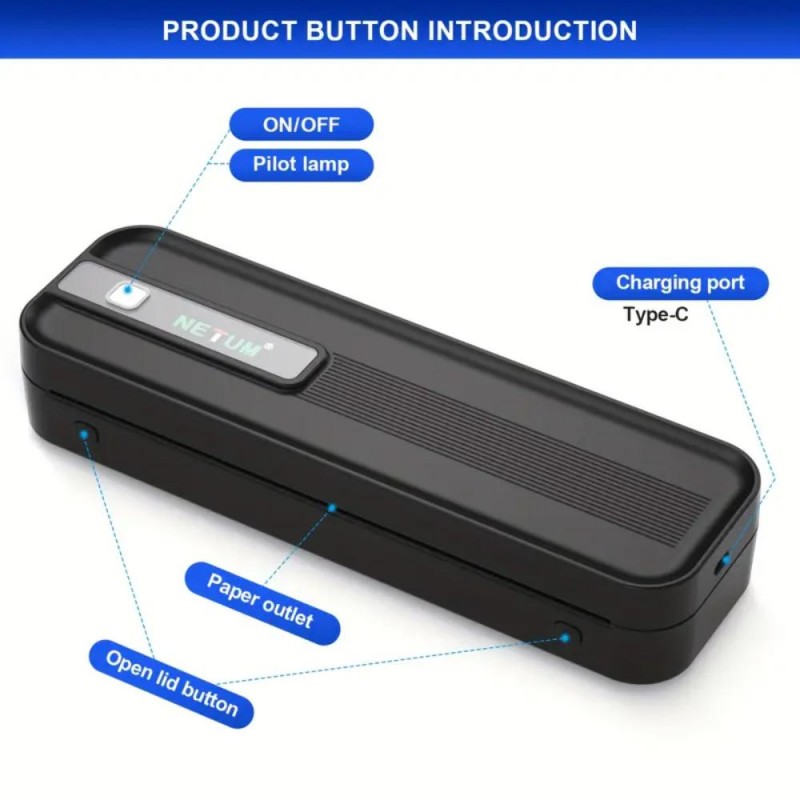 NETUM A4 Portable Thermal Printer NQ2484461