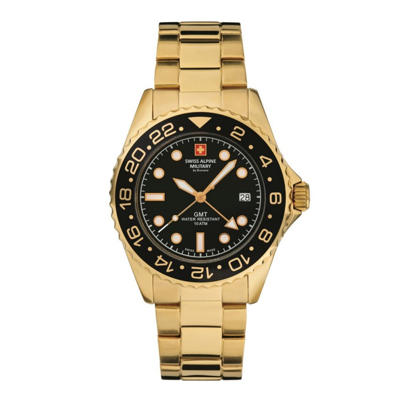 Swiss Alpine Military GMT Mens Watch 7052.1117SAM