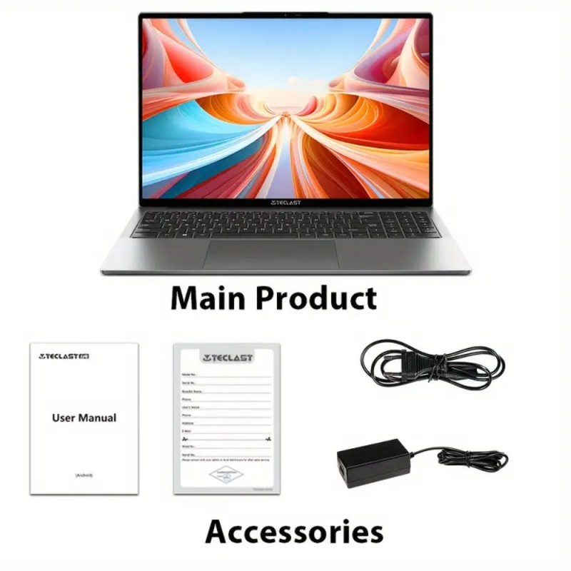 Teclast F16 Air 16-Inch Laptop Full HD 1920x1200 16GB RAM 512GB SSD XJ1864163